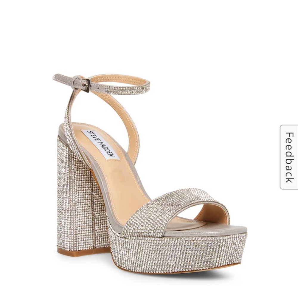 Steve Madden Leesa Rhinestone Heels Size 8.5